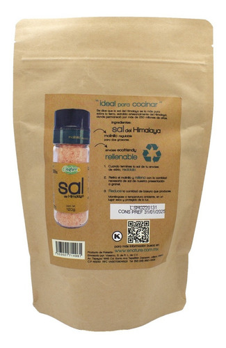 Imagen 2 de 2 de Sal Del Himalaya Enature 600 G