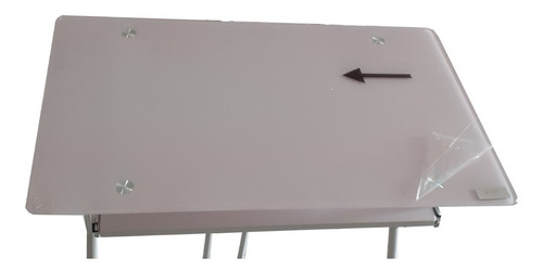 Imagen 4 de 7 de Mesa De Computadora Con Tope De Vidrio 3 Niveles