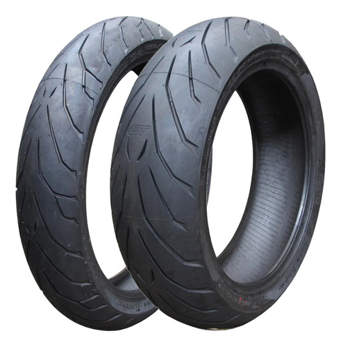 Par Pneu Moto 120/70-17 + 160/60-17 Angel Gt Pirelli