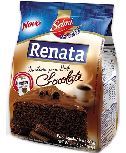 Mistura Para Bolo Chocolate Renata Pacote 400g