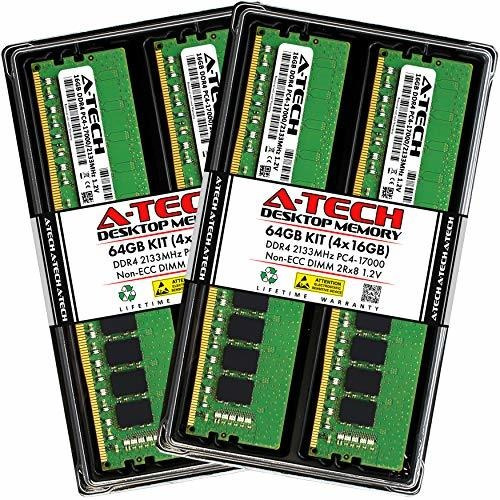 Memoria Ram A-tech 64gb(4x16gb) Ddr4 2133mhz Udimm Pc4-17000