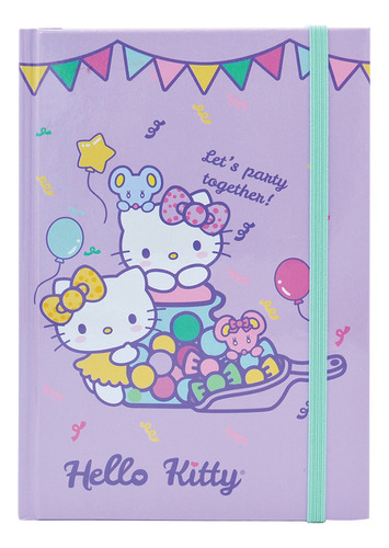 Libreta De Notas Hello Kitty Elástico De Cierre Danpex