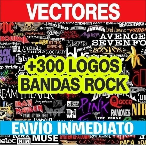 Plantillas Vectores Bandas De Rock Latino E Internacional