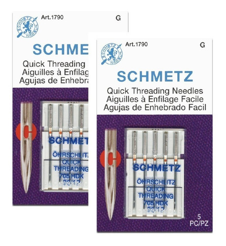 Imagen 1 de 2 de Aguja Universal Schmetz De Ojo Ranurado - P/maq. D Coser Fam