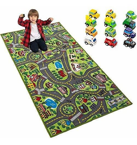 Alfombras De Juego Niños 12 Juegos De Vehículos Que S...