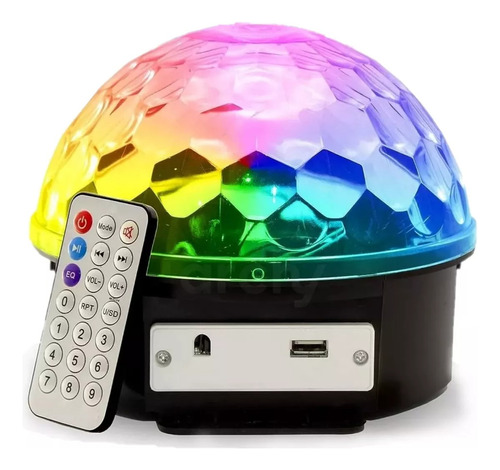 Bola De Luces Audio Rítmica Discoteca Bluetooth Parlante Led