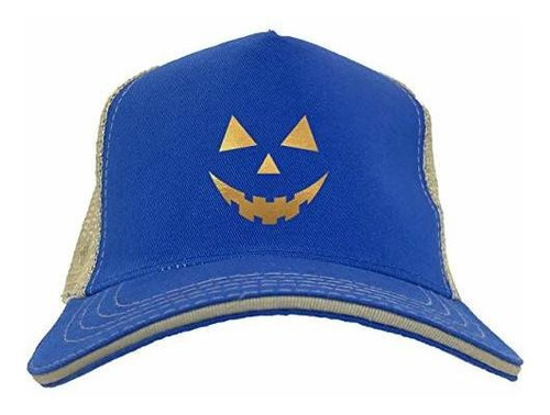 Sombreros - Gold Foil Pumpkin Face - Jack O Lantern Twill So