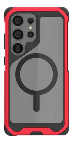 . Funda Ghostek Atomic Para Samsung S25 Ultra Roja Aluminio