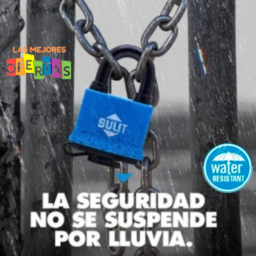 Candado Bulit Doble Traba Resistente Al Agua - Intemperie 50