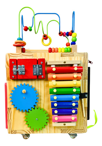 Cubo Sensorial Com 18 Atividades Educativas - Montessori