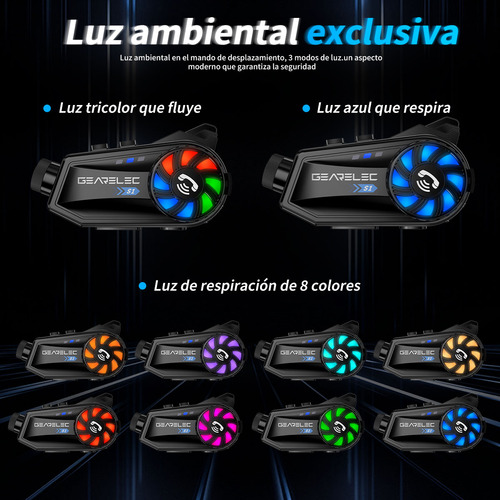 A Intercomunicador Audifono Cámara Bluetooth Para Casco Con