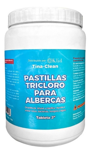 Pastillas De Cloro Para Alberca Piscina Tricloro 3 Pulgadas