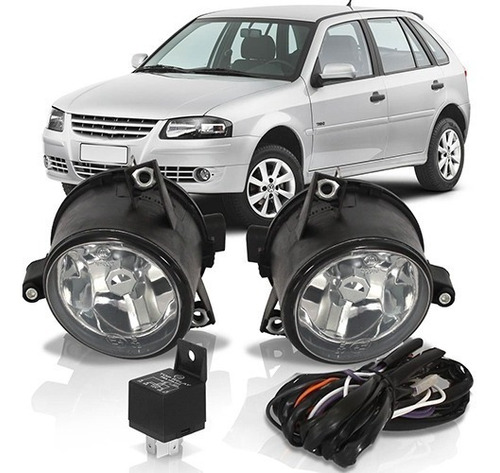 Kit Farol Milha Gol Parati Saveiro G4 2009 08 07 06 Polo Fox