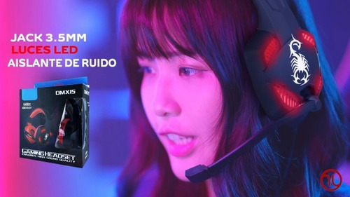 Hanylish Audífonos Gamer, Diadema Con Micrófono Ajustable, S