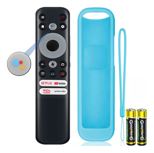 Control Remoto Para Tcl Smart Tv Rc902nfmr1 De Voz, Compatible Con Tcl Smart Tv 4 5 6-series 43s446 50s446 55s446 65s446 75s446 85s446 75s546 55r646 65r646 75r646 98rr754 50s546 55s546 65s546