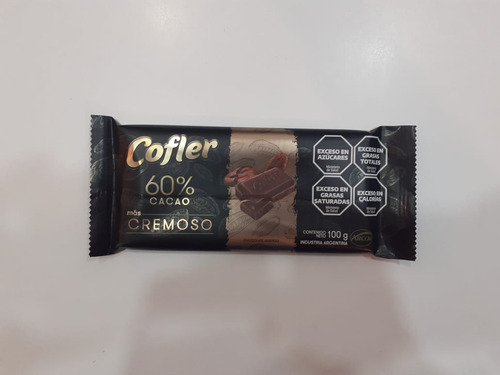 Chocolate Cofler 60% Cacao Mas Cremoso 100g - Arcor Oficial