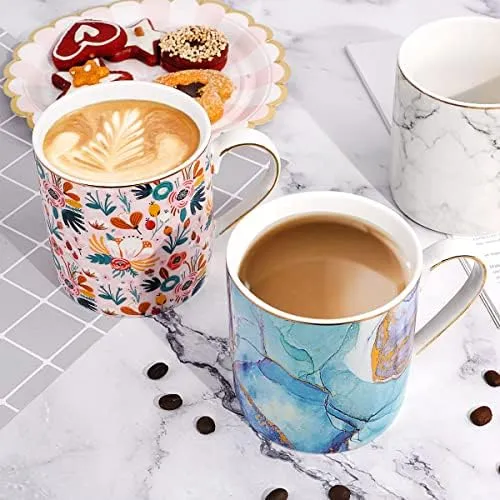 Urqueen Taza De Café De Cerámica Para Mujer, Taza De Agua De