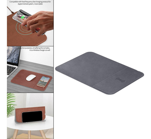 2 En 1 Cargador Inalámbrico Para Teléfono Con Alfombrilla