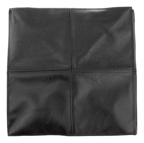 Funda De Puf Sin Relleno For Taburete De Cuadrado Negro