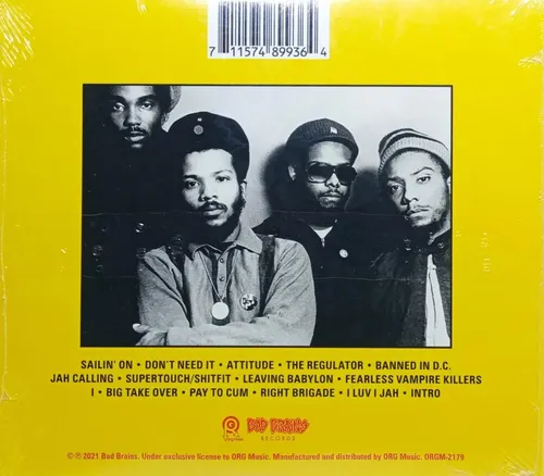 Cd Bad Brains Bad Brains 2021 Reissue Importado Org Music