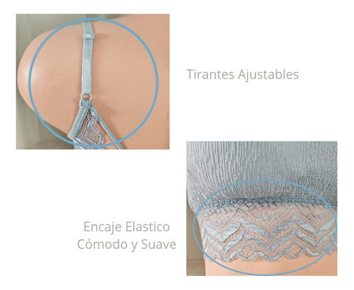 Par De Bralette Mujer Brasier Top Lencería Bralet Encaje