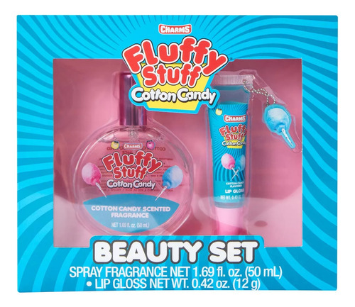 Perfume Infantil Fragancia Y Brillo Labial Niñas Fluffy Stuf