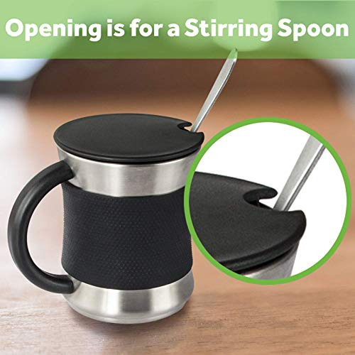 Taza De Caf Cosori, 17 Oz, Acero Inoxidable, Mango Resistent
