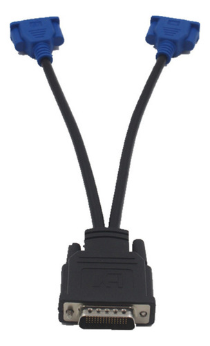 Cabo Adaptador Divisor Dms-59 Pin Para 2 Vga Reduzir A Perda