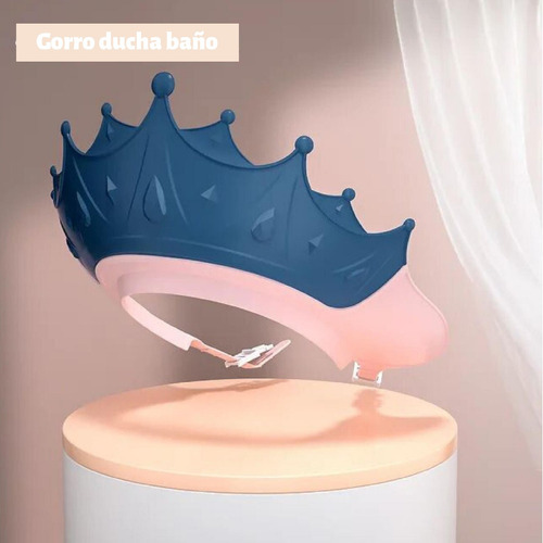 Gorro Sombrero De Baño Ducha Bebés Niños Corona Visera