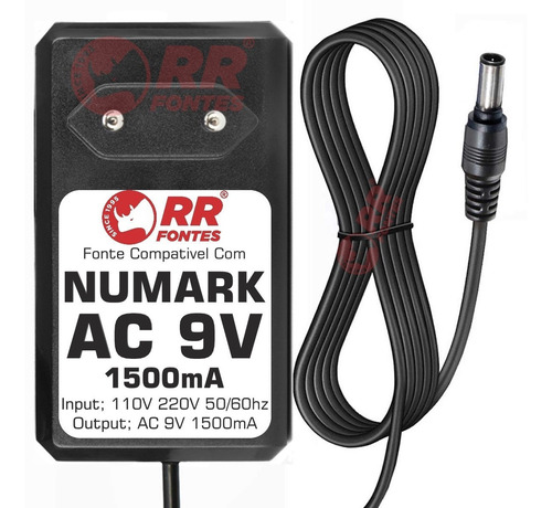 Fonte Ac 9v 1.5a Para Digital Dj Mixer Numark Ppd01 Scratch