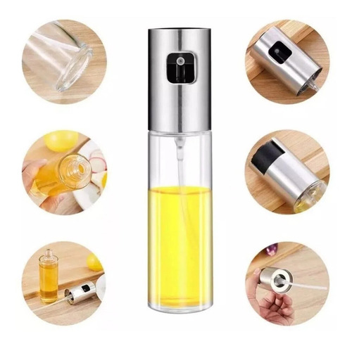 Aceitera Spray Acero Inoxidable Aceite Vinagre Pulverizador