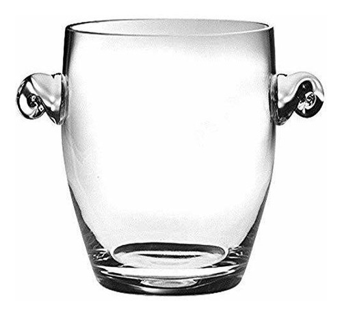 Majestic Gifts Handmade European Glass Ice Bucket, 7 H, Clea