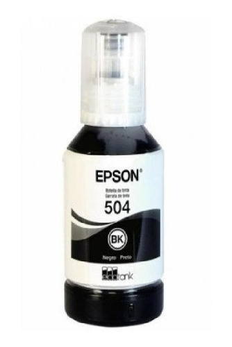 Tinta Botella Epson T504 127ml Ecotank Negro - Techbox
