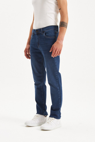 Pantalones Wrangler Larston Dark Blue Hombre