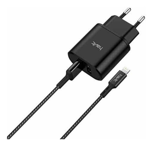 Cargador Havit Con Cable Usb A Microusb Negro Dual Hv-st821