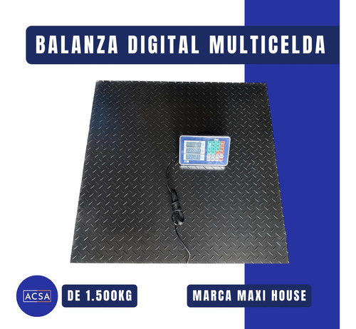 Balanza Báscula Digital Multi Celda De 1.500kg