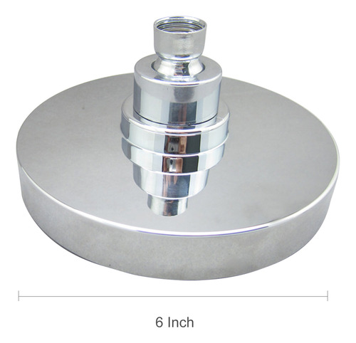 Cabeça De Chuveiro De Chuva Cromada De Alta Pressão Led De 7