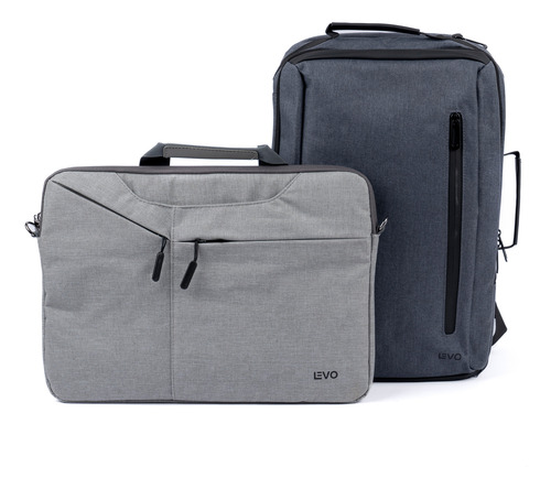 Mochila Manager Gris 15,6 + Funda Notebook Gris 15,6 Levo