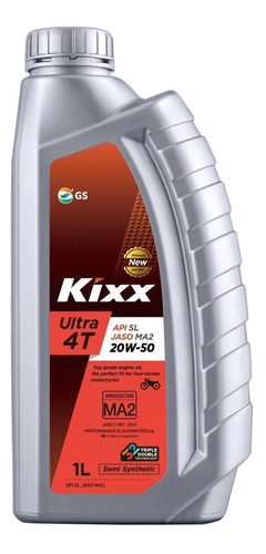  Aceite Moto Semi-sint. Kixx Ultra 4t Sl/ma2 20w-50, 1l/3p