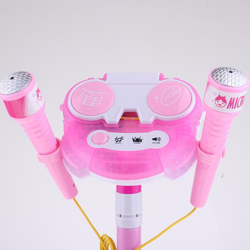 Karaoke Micrófono Ajustable Soporte Con Función De Música