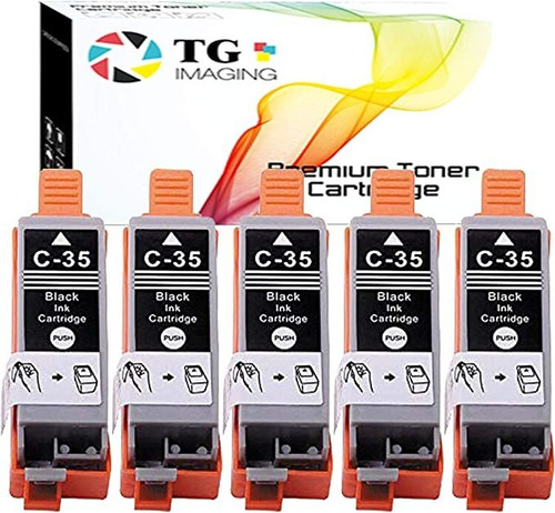 Cartucho De Tinta Compatible Con Tg Imaging 5 Pack Pgi-35 P.