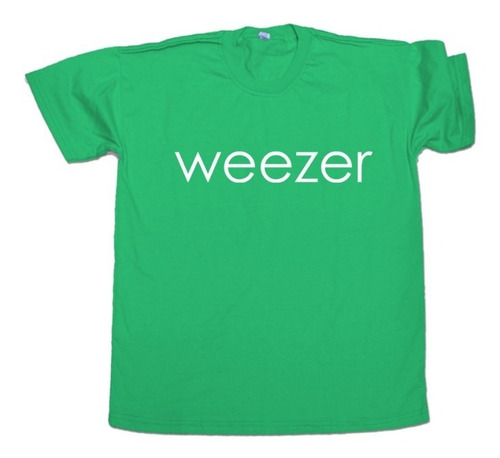 Imagen 1 de 3 de Remera Weezer Logo Unisex Algodón Rock Pop Alternativo