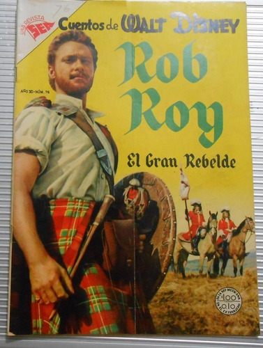 1955 Sea Cuentos De Walt Disney Rob Roy El Gran Rebelde N°76