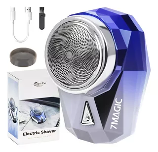 Rasuradora Para Barba Mini Afeitadora Portátil Para Hombres Color Azul Degradado afeitadora electrica rasuradora peine rasuradora recargable