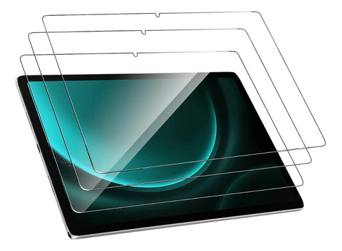 Kit 3x Películas Vidro 3d Para Tablet Galaxy Tab S9 Fe
