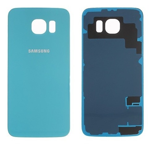 Tapa Batería Trasera Gloss Azul Claro Galaxy S6 Flat G920