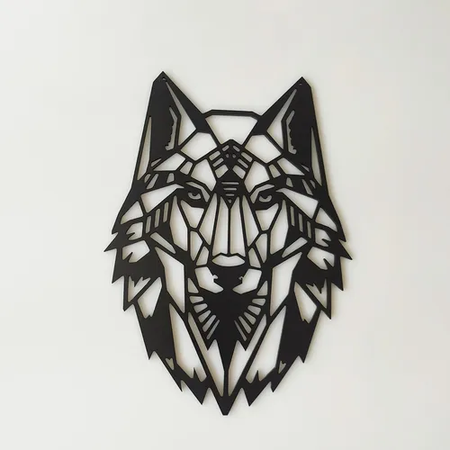comprar Figura Geométrica Decorativa En Mdf Lobo B Grande