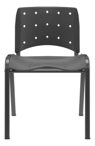 Cadeira Ergoplax Fixa Preta - Plaxmetal