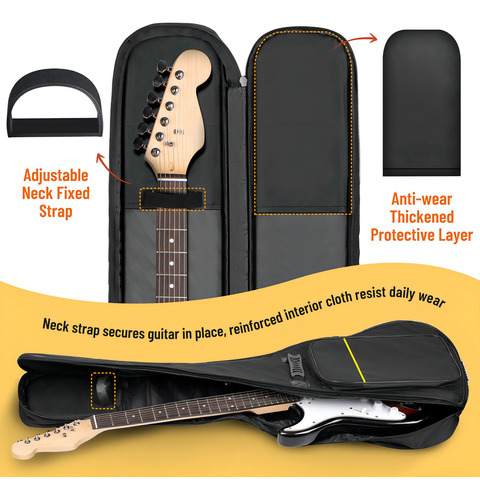Cahaya - Funda Para Guitarra Acolchada, Impermeable, Doble