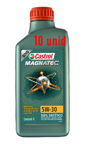 Kit Óleo Motor Castrol 5w30 Magnatec 100% Sintetico 10 Unid